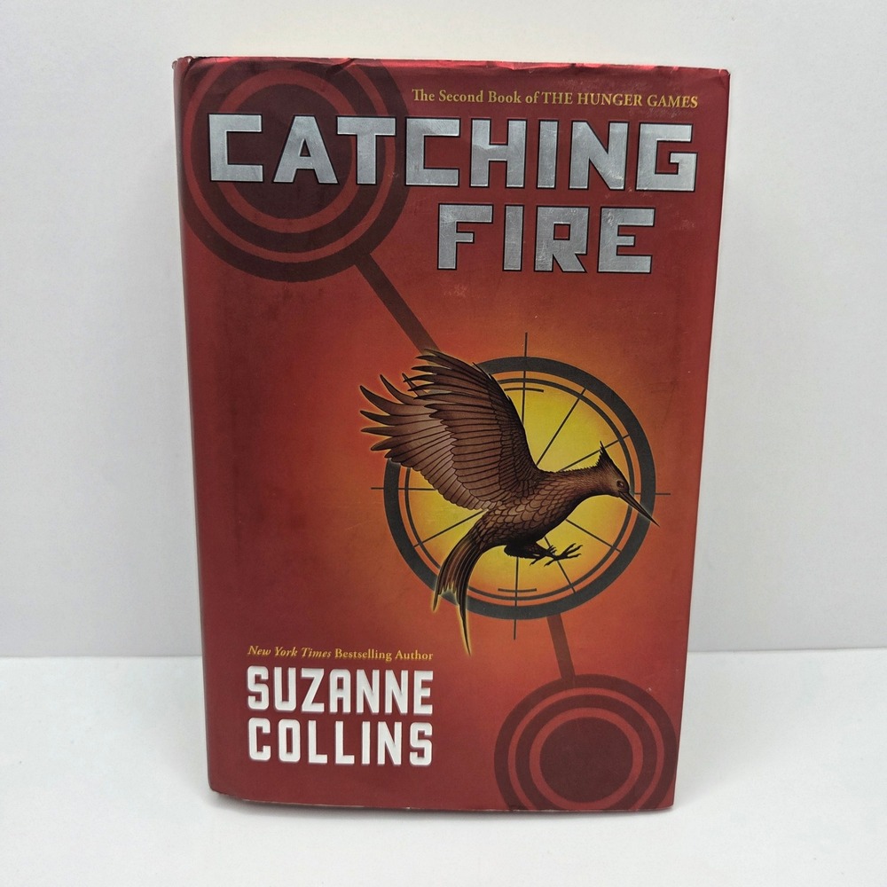 Suzanne Collins Catching Fire Book YA OS Red 1st Edition Hardcover Hunger Games